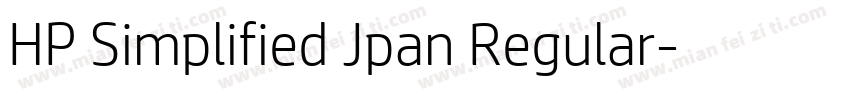 HP Simplified Jpan Regular字体转换